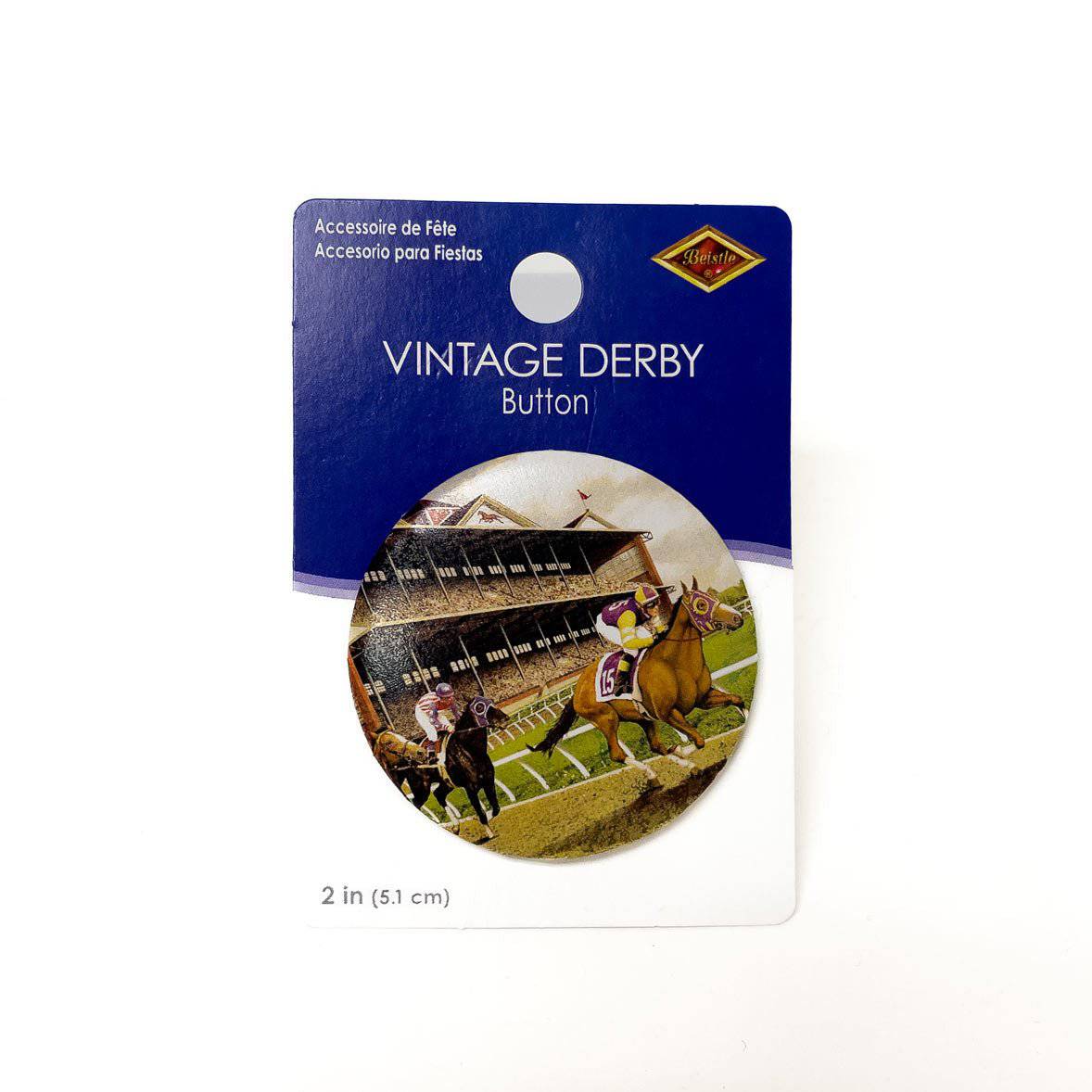 Vintage Derby Button - A Taste of Kentucky