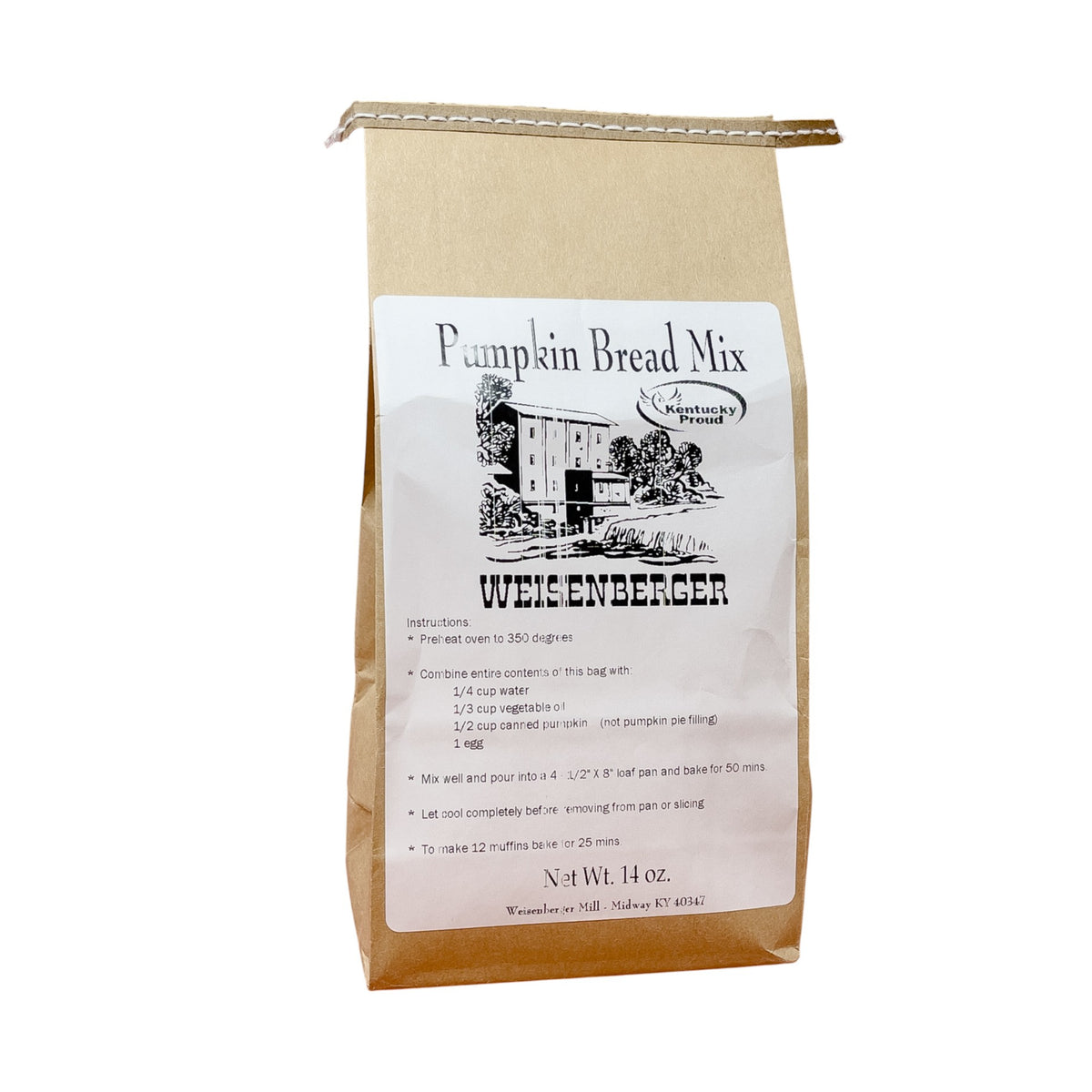 Weisenberger Seasonal Bread Mixes | Pumpkin & Banana Quick Bread Mix from a Historic Kentucky Mill (Choose Your Flavor)