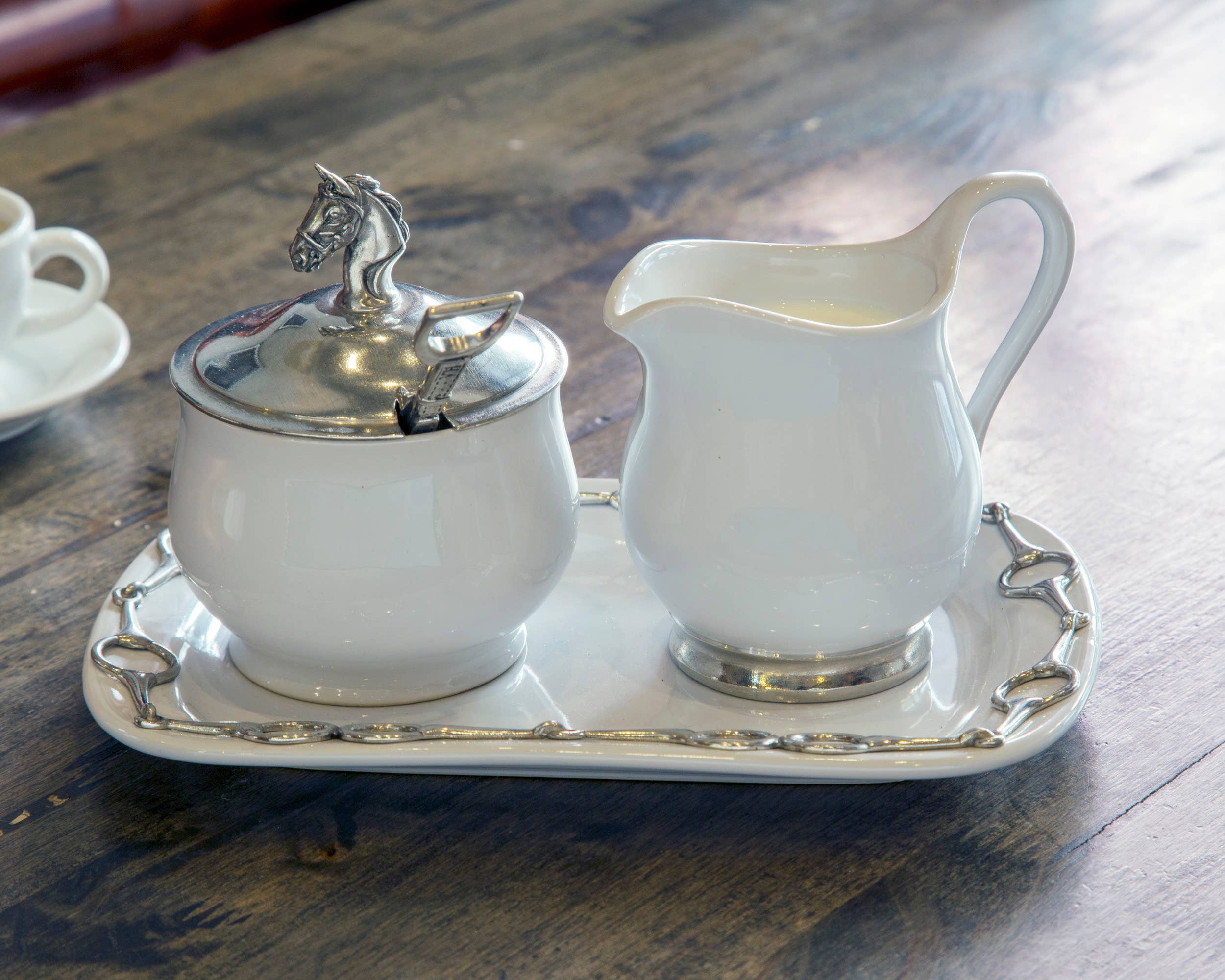 Equestrian Sugar and Creamer Set - A Taste of Kentucky
