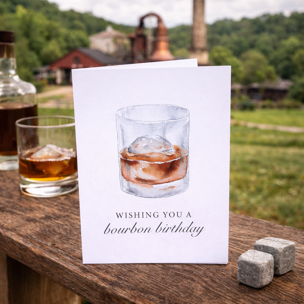 Bourbon Birthday Card