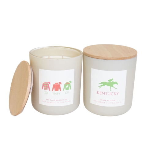 Kentucky Derby-Inspired Soy Candles – 12 oz - A Taste of Kentucky
