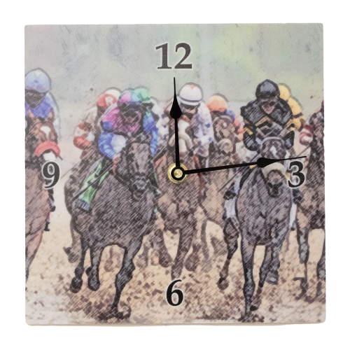 Marble Horse Racing Clock - A Taste of Kentucky