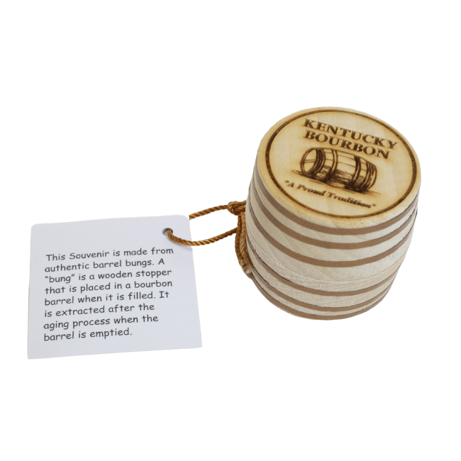 Kentucky Heritage Bourbon Barrel Bung Ornament - A Taste of Kentucky