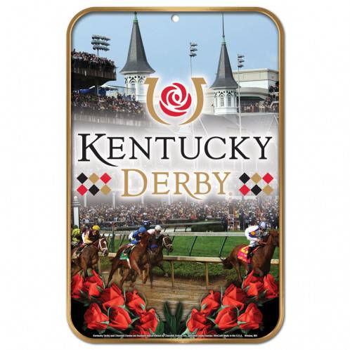 Kentucky Derby Plastic Sign 11" x 17"