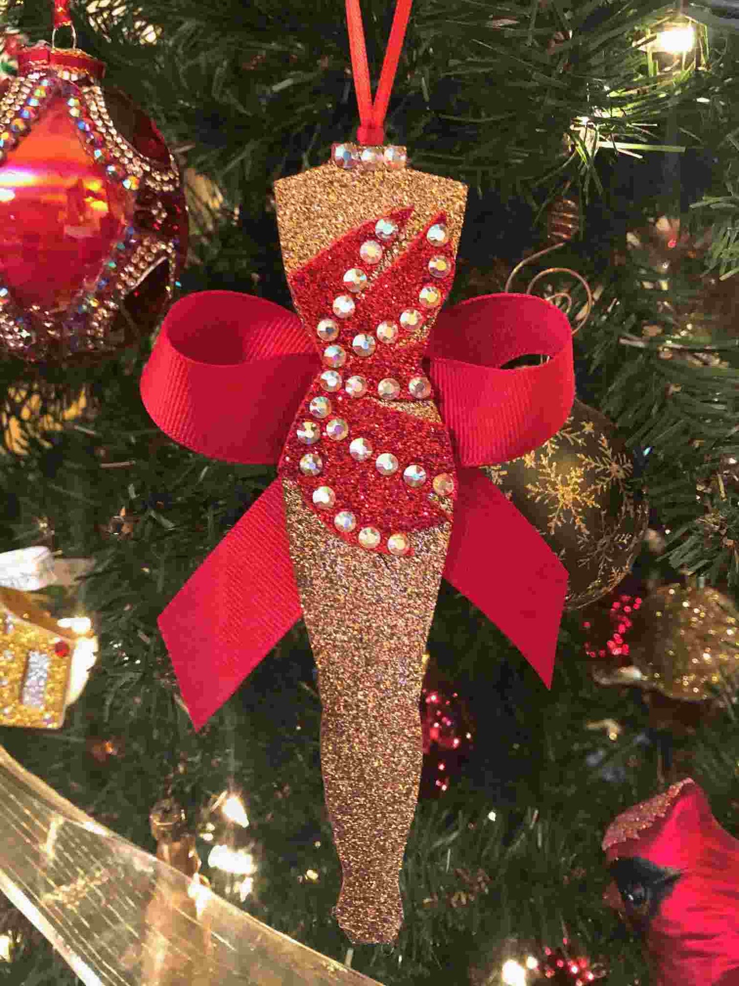 Heather French Henry Christmas Ornaments - red