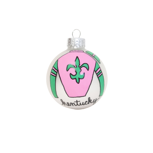 Hand-Painted Kentucky Jockey Silks Ornament - A Taste of Kentucky