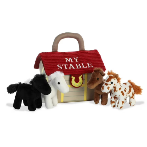 Kentucky Derby My Stable Plush Playset – 4-Piece Horse Set - A Taste of Kentucky