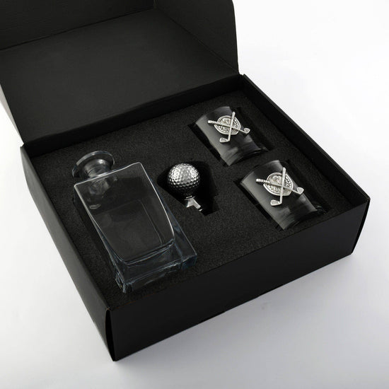 Golf Decanter Set with Pair Glasses - A Taste of Kentucky