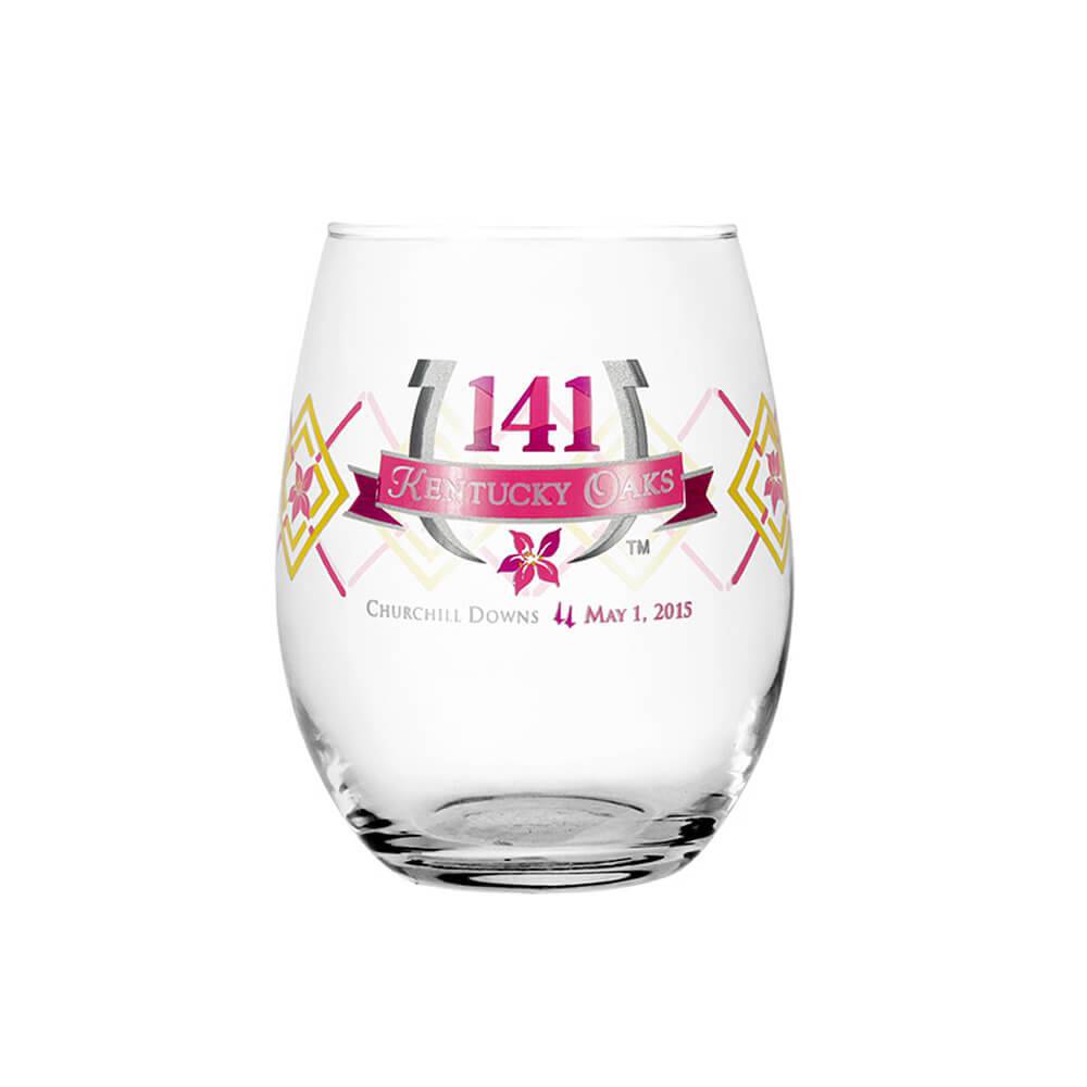 2015 Official 141st Kentucky Oaks Glass