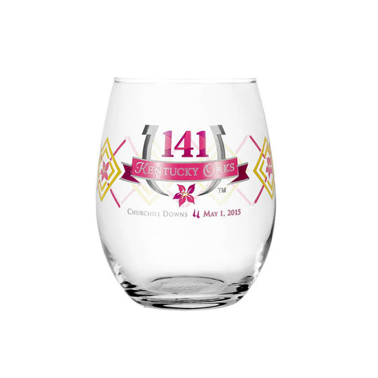 2015 Official 141st Kentucky Oaks Glass