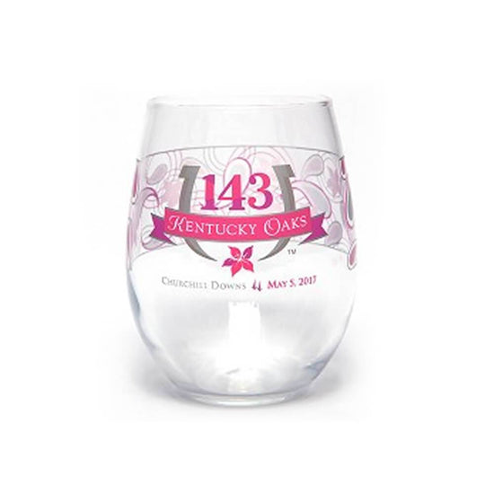 2017 Official 143rd Kentucky Oaks Glass