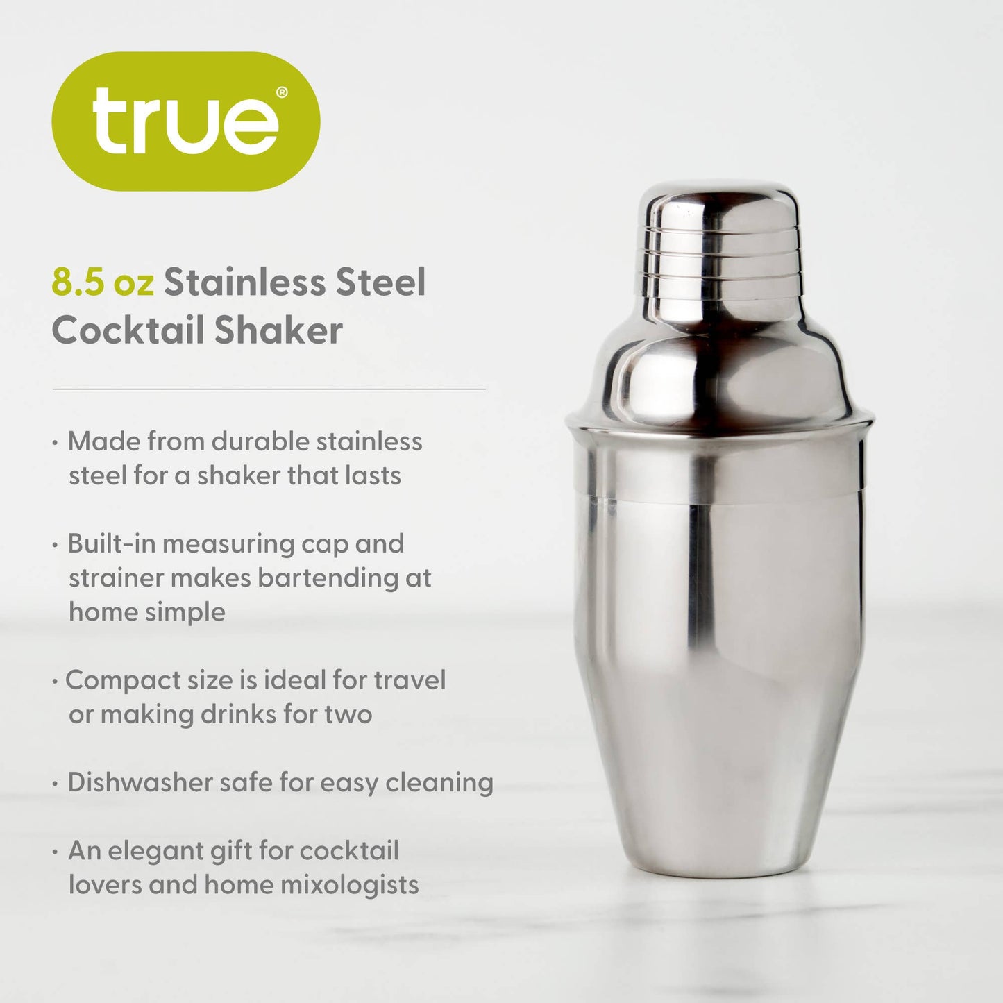 Contour Stainless Steel Cocktail Shaker ASSORTED SIZES