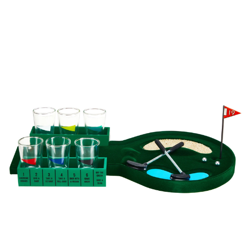Foster and Rye Putt and Shot Glass Game – Mini Golf Drinking Game Set - A Taste of Kentucky