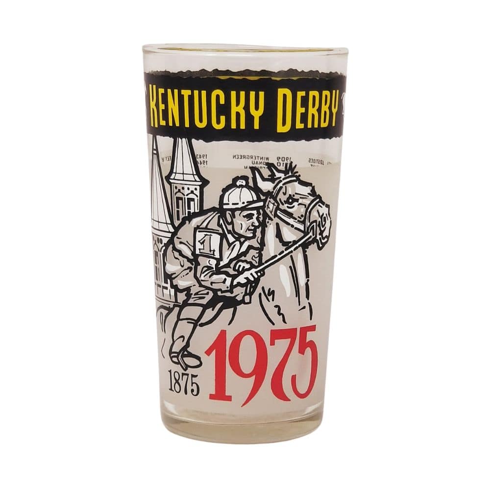 1975 Official 101st Kentucky Derby Mint Julep Glass