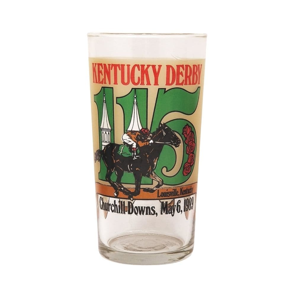 1989 Official 115th Kentucky Derby Mint Julep Glass
