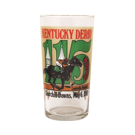 1989 Official 115th Kentucky Derby Mint Julep Glass
