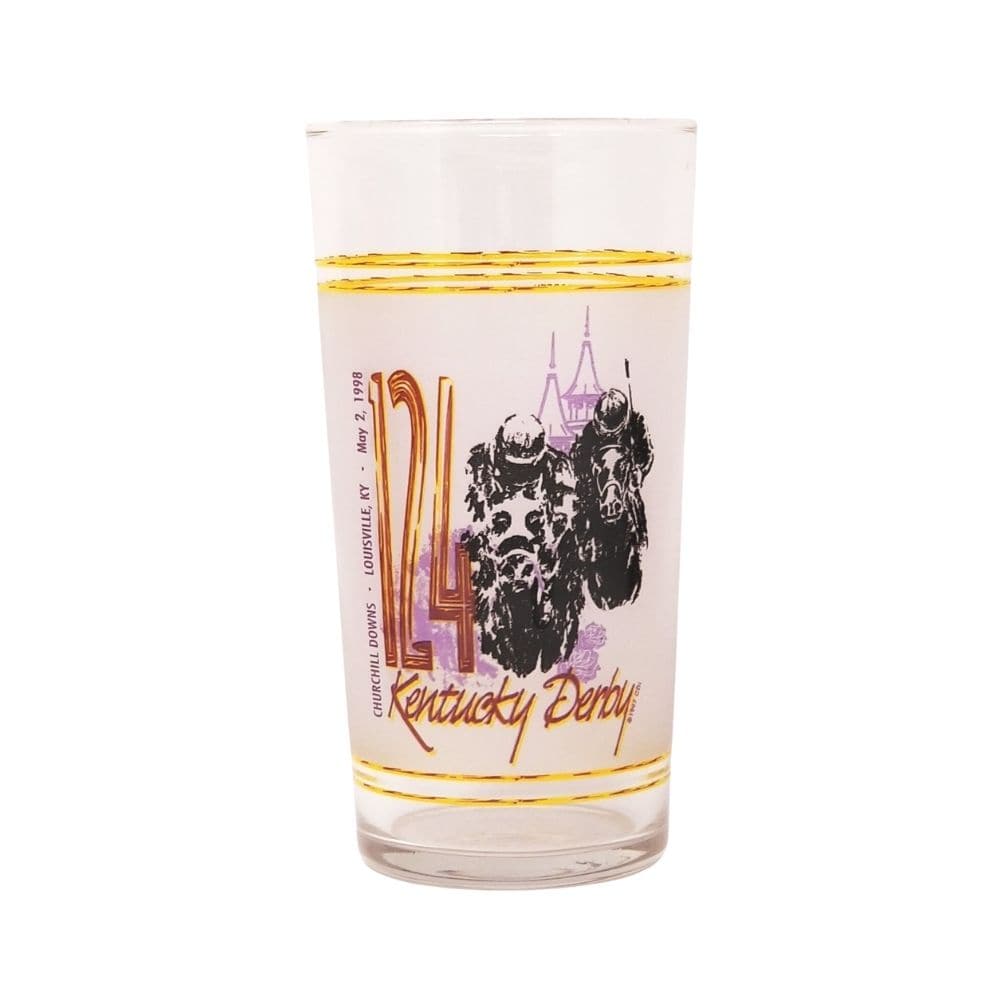 1998 Official 124th Kentucky Derby Mint Julep Glass