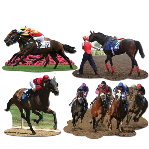 Kentucky Derby Horse Racing Cutouts – Set of 4 - A Taste of Kentucky