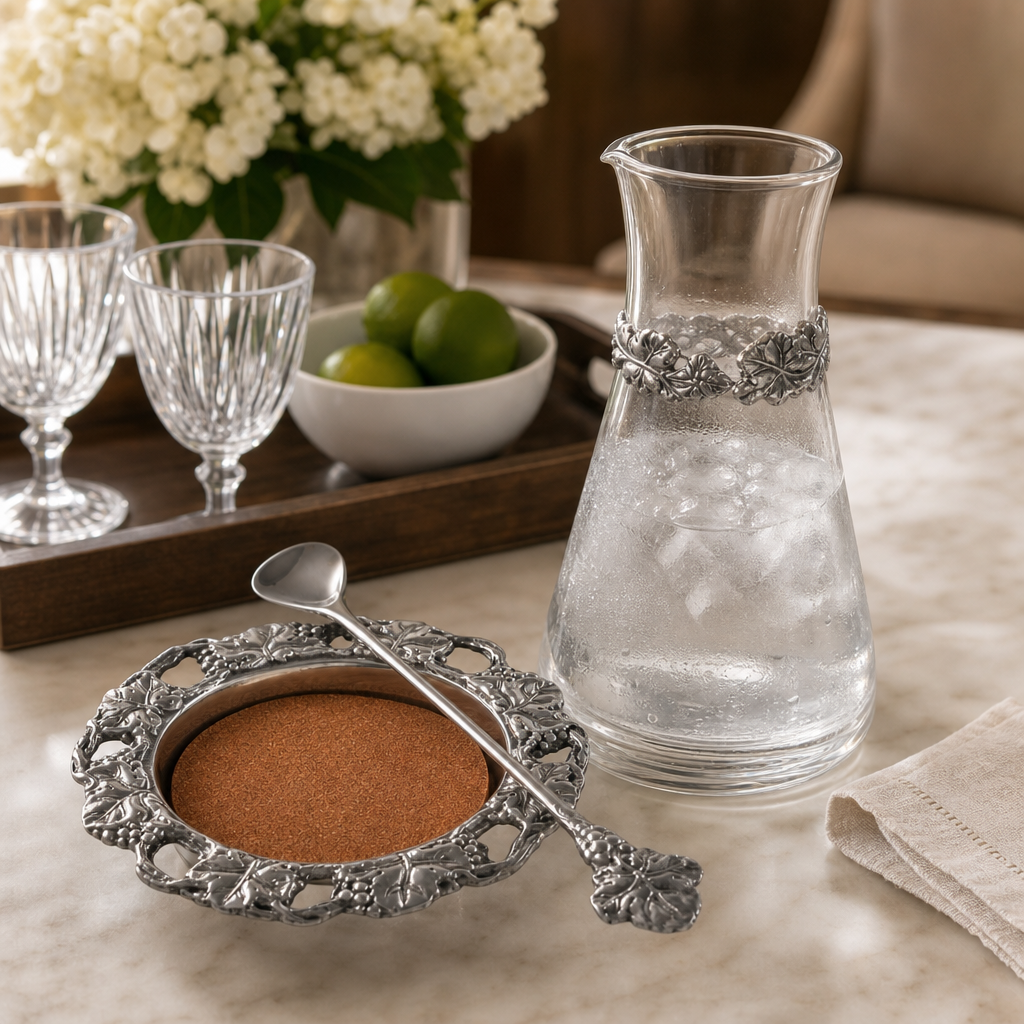 Fleur-De-Lis Pitcher Set - A Taste of Kentucky