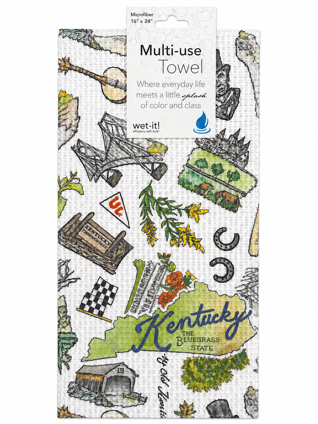 Kentucky tea towel - A Taste of Kentucky
