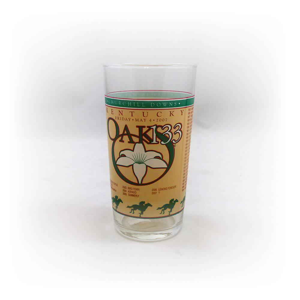 2007 Official 133rd Kentucky Oaks Glass - A Taste of Kentucky