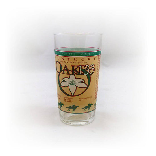 2007 Official 133rd Kentucky Oaks Glass - A Taste of Kentucky