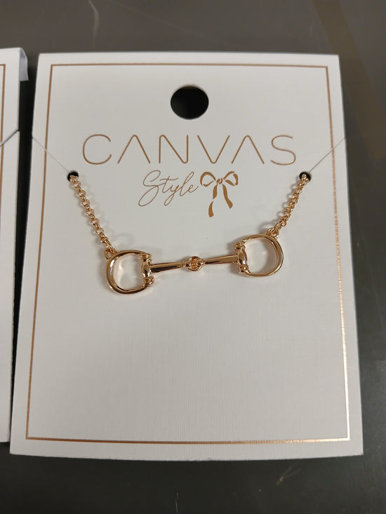 Roux Horsebit Necklace | Effortless Elegance in Shiny Gold