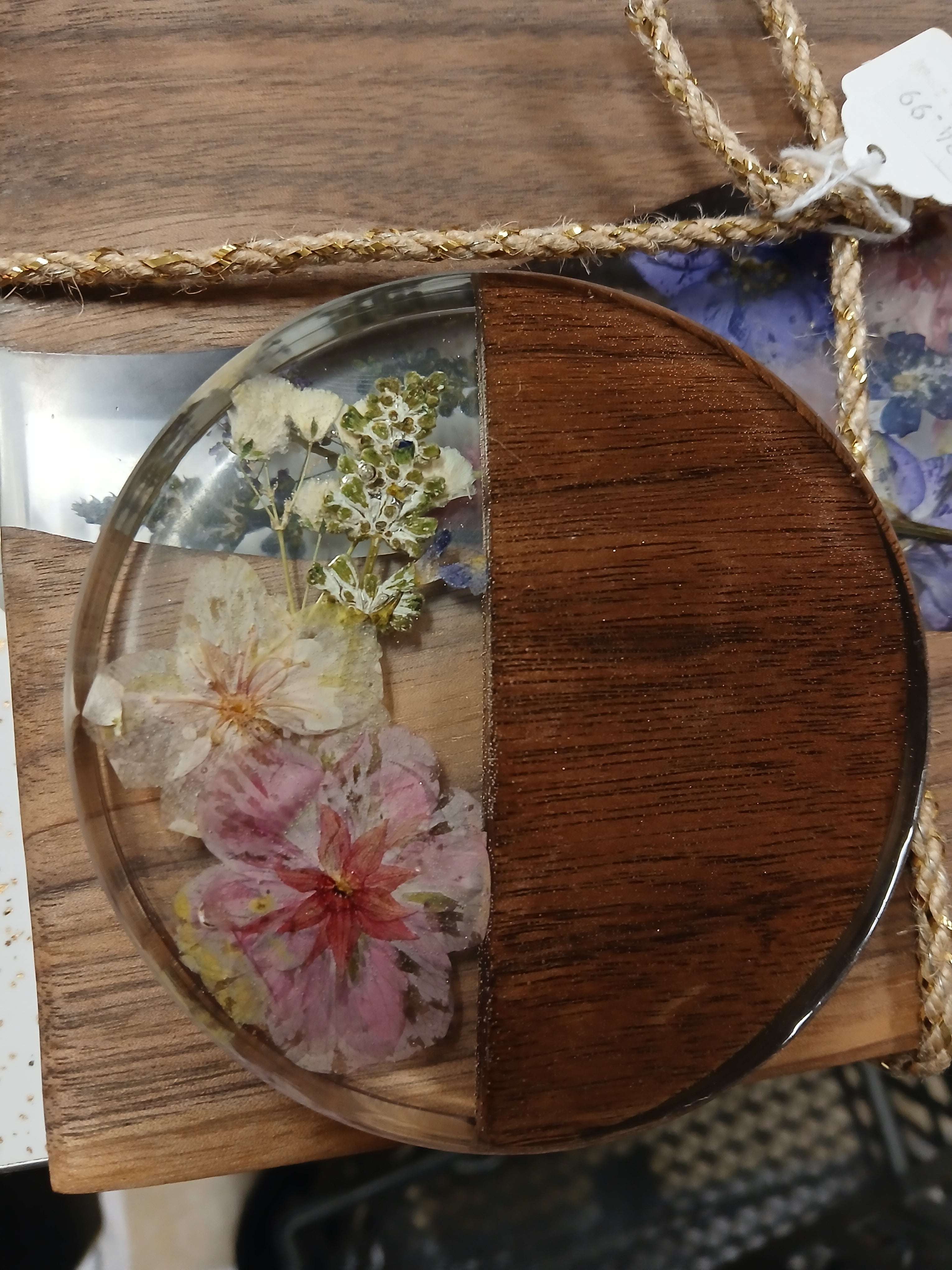 Flower Resin Cutting Board - A Taste of Kentucky