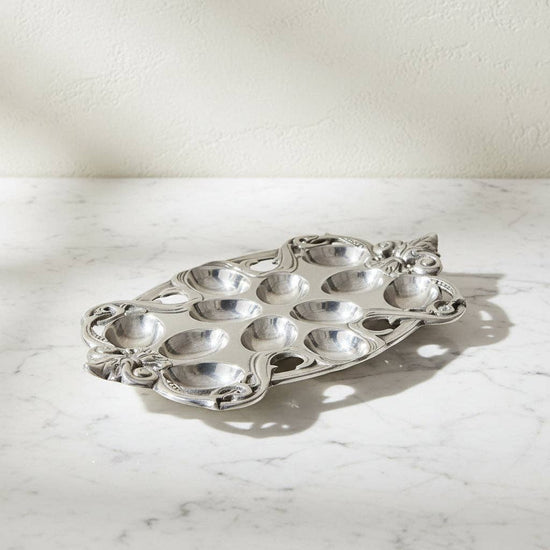 Fleur-De-Lis Deviled Egg Holder - A Taste of Kentucky