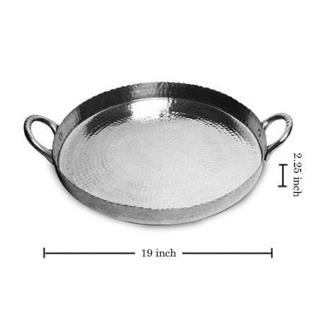 Scalloped Hammered Tray