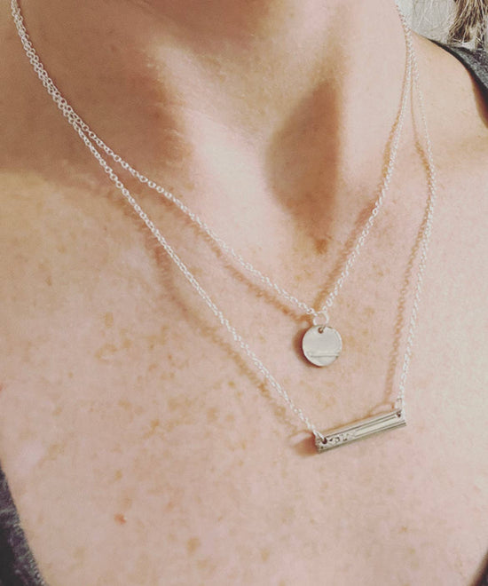 Circle and Bar Double Necklace - A Taste of Kentucky