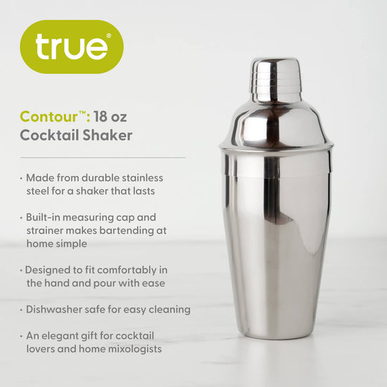 Contour Stainless Steel Cocktail Shaker ASSORTED SIZES