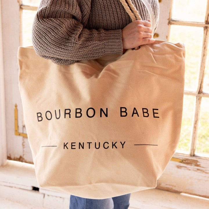 Bourbon Babe Oversized Tote Bag - A Taste of Kentucky