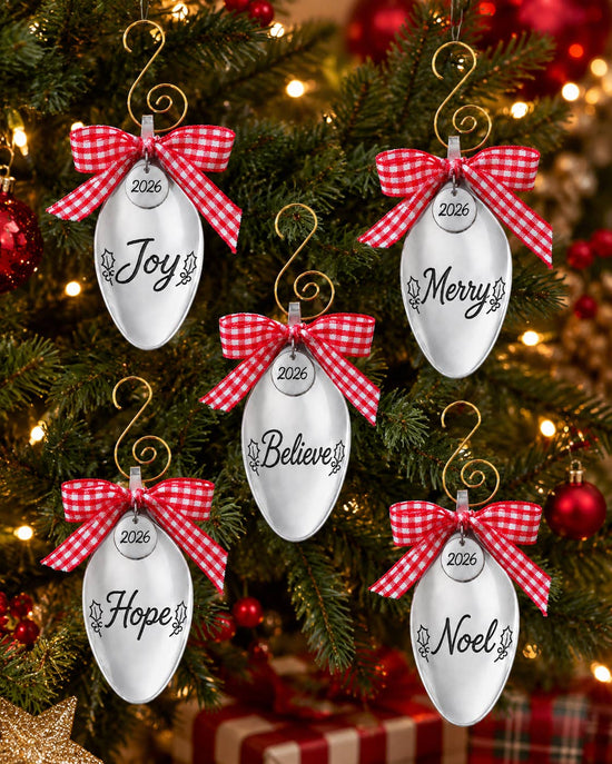 Engraved Spoon Bowl Christmas Ornament