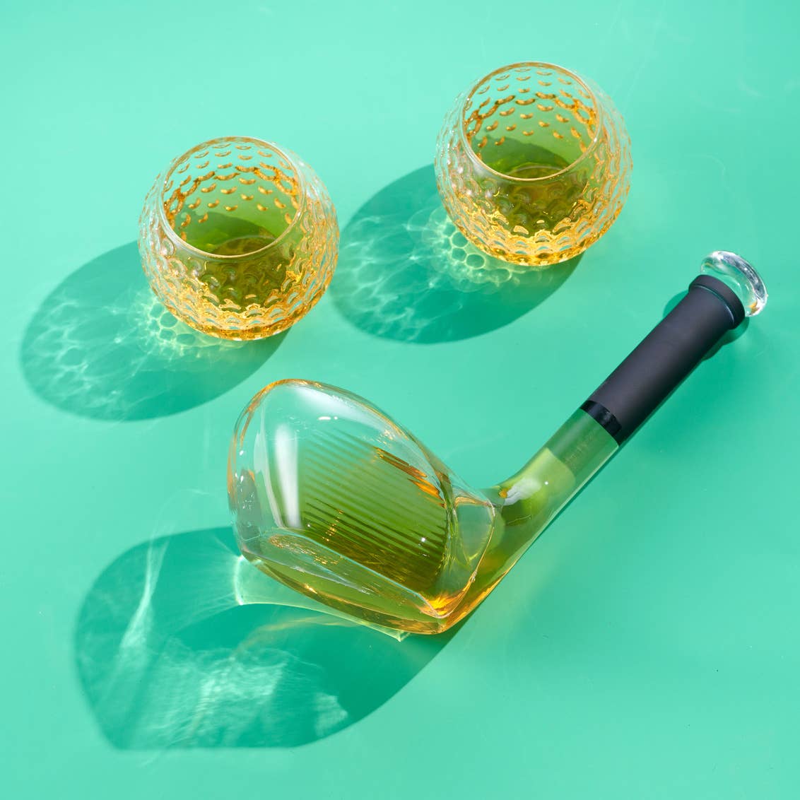 Golf Decanter & Set of Two Glasses - Christmas Gifts for Him - A Taste of Kentucky