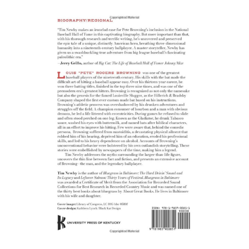 The Original Louisville Slugger: The Life and Times of Forgotten Baseball Legend Pete Browning – Paperback - A Taste of Kentucky