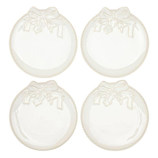 Ceramic Wreath Appetizer Plates - Set of 4 - A Taste of Kentucky