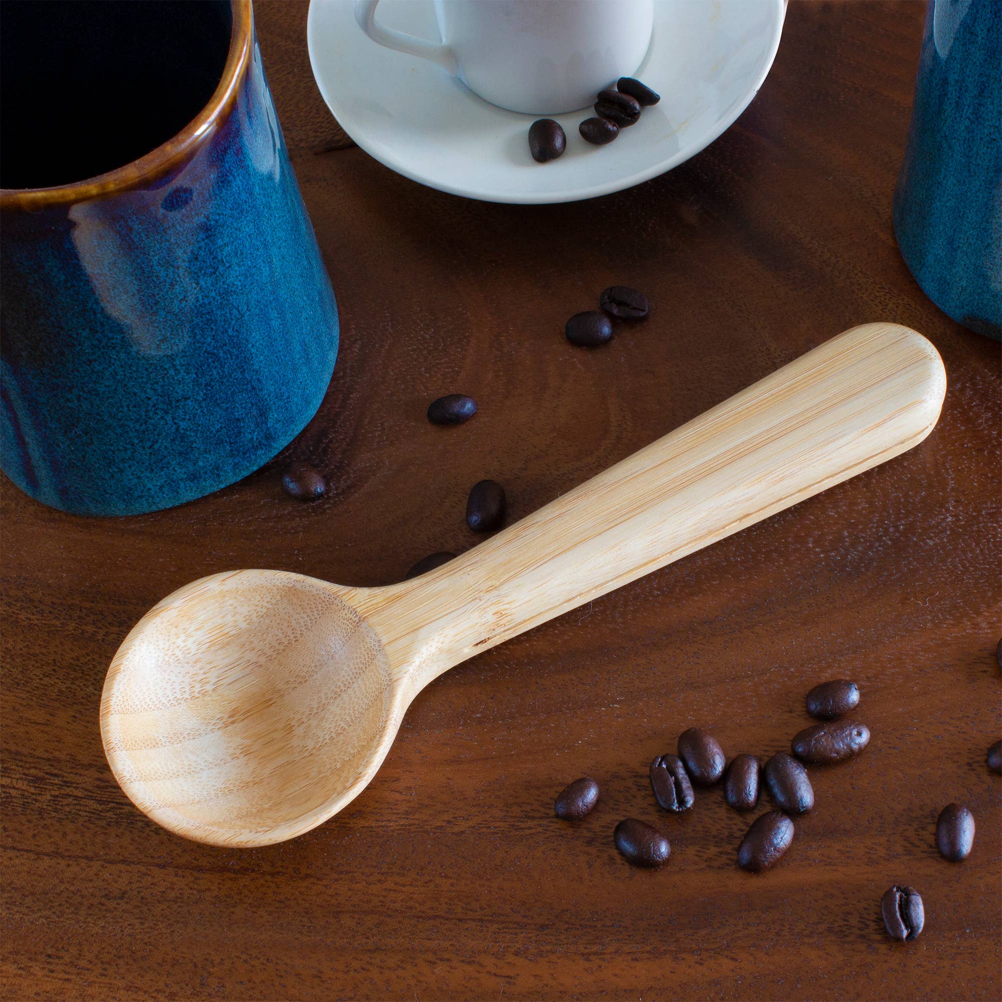 Bamboo Coffee Scoop with Built-In Bag Clip - A Taste of Kentucky