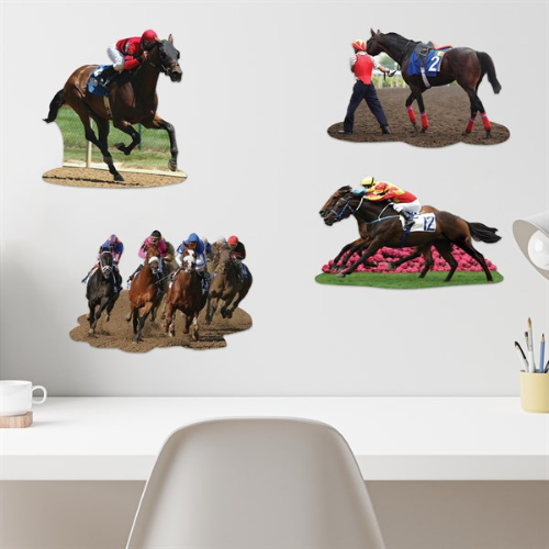 Kentucky Derby Horse Racing Cutouts – Set of 4 - A Taste of Kentucky