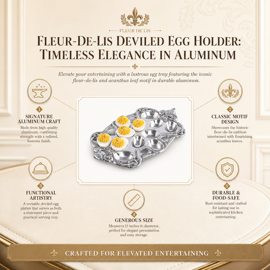 Fleur-De-Lis Deviled Egg Holder - A Taste of Kentucky