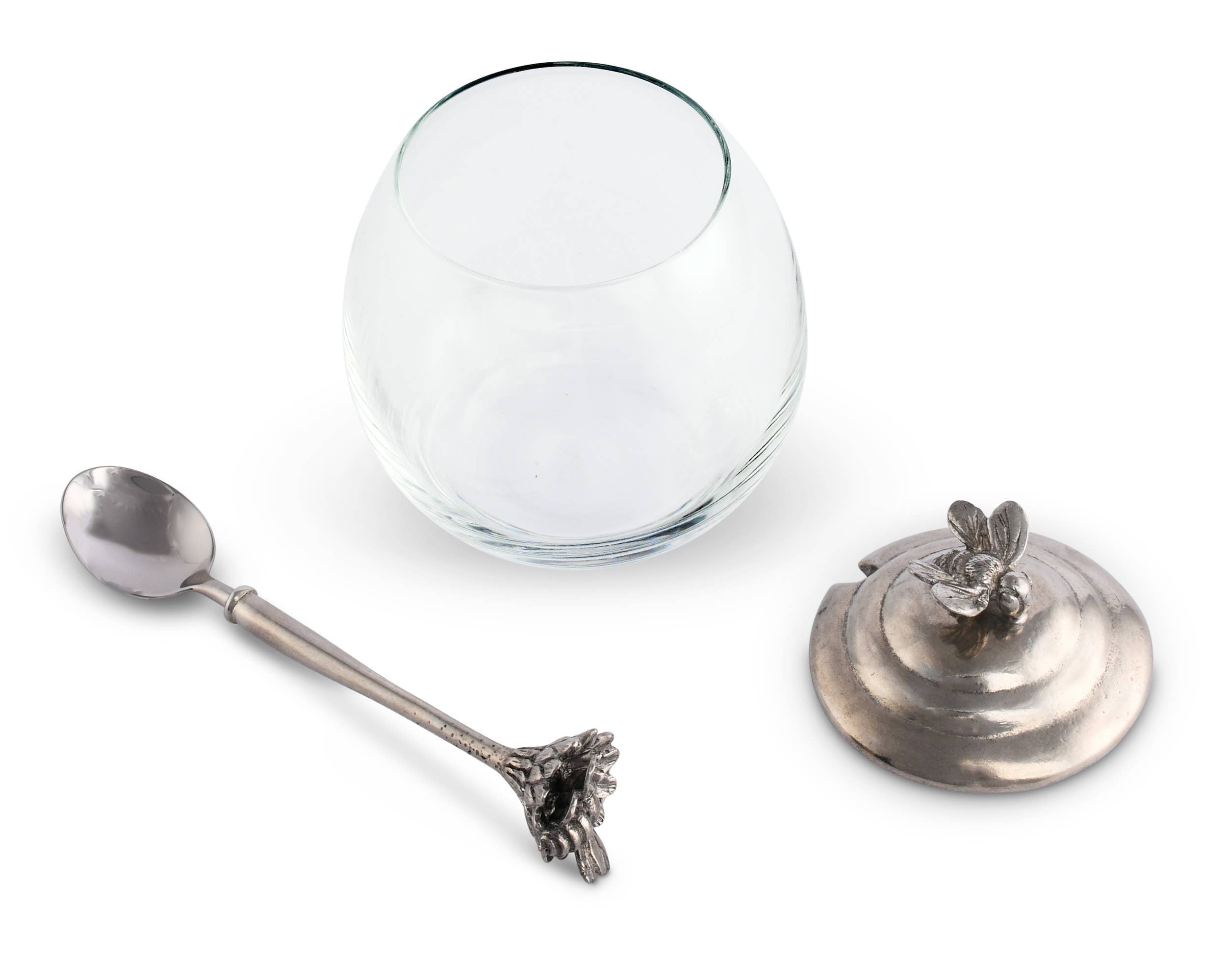 Bee Glass Honey Pot with Spoon - A Taste of Kentucky