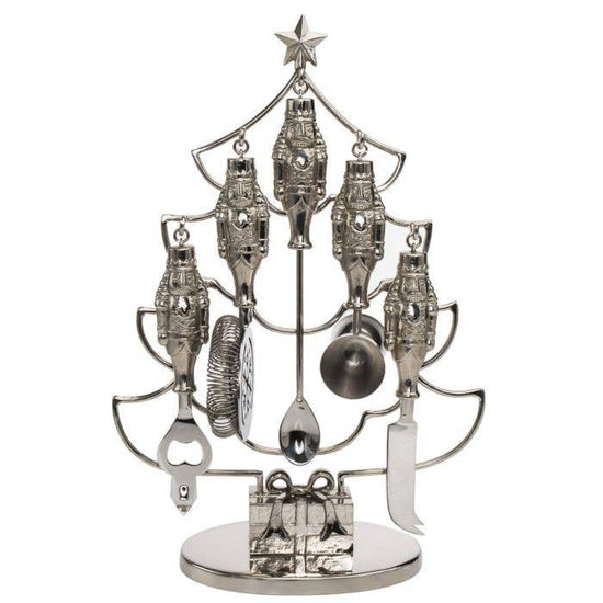 6 Piece Holiday Nutcracker Bar Tools Set - Christmas Decor - A Taste of Kentucky