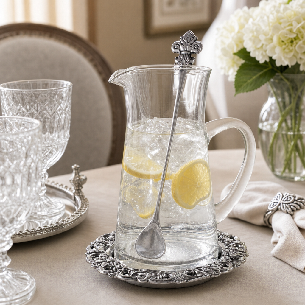 Fleur-De-Lis Pitcher Set - A Taste of Kentucky