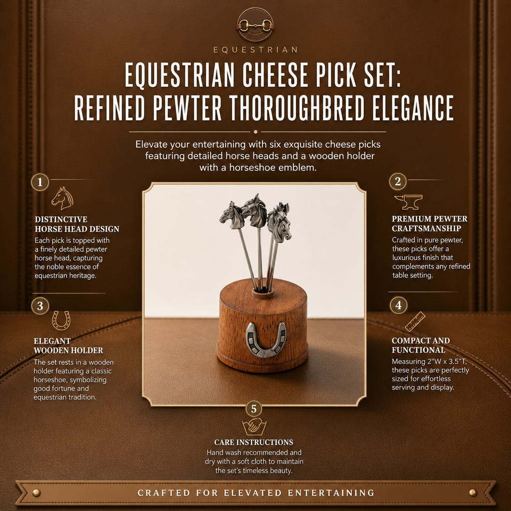 Equestrian Cheese Pick Set - A Taste of Kentucky