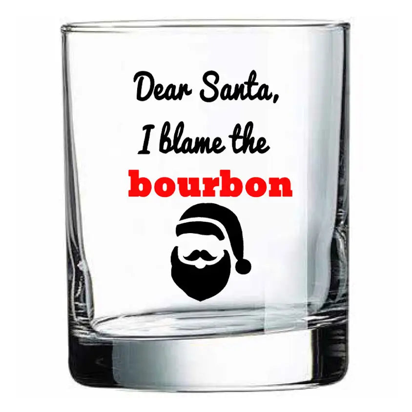 Dear Santa Rocks Glass - A Taste of Kentucky