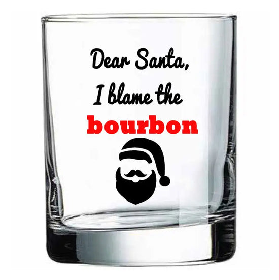 Dear Santa Rocks Glass - A Taste of Kentucky