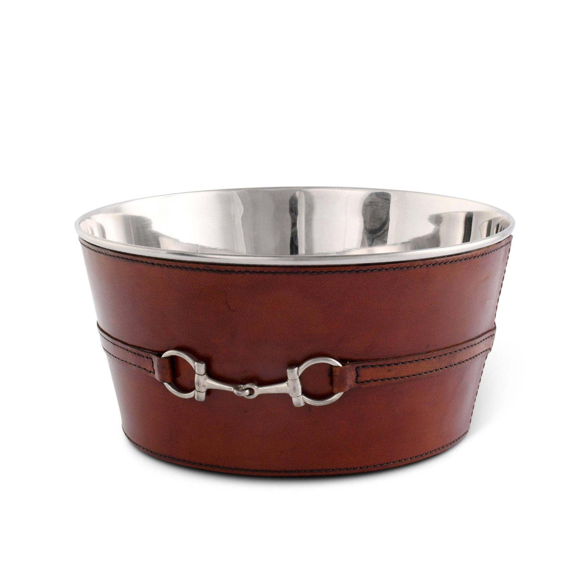 Premium Genuine Leather Bit Ice Tub – Sophisticated Beverage Cooler - A Taste of Kentucky