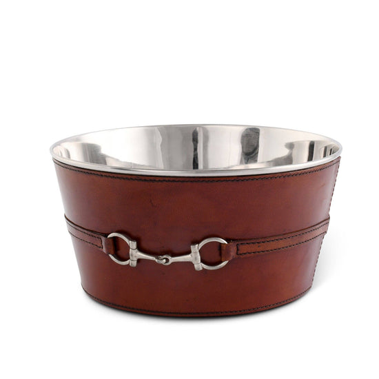 Premium Genuine Leather Bit Ice Tub – Sophisticated Beverage Cooler - A Taste of Kentucky