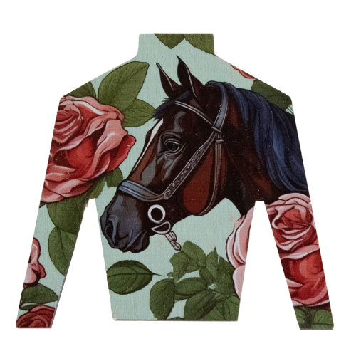 Horse &amp; Roses Jockey Silk Derby Magnet - A Taste of Kentucky