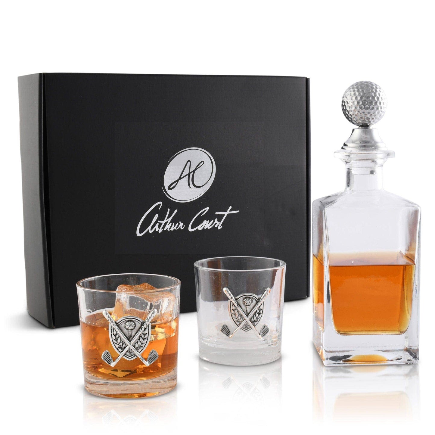 Golf Decanter Set with Pair Glasses - A Taste of Kentucky